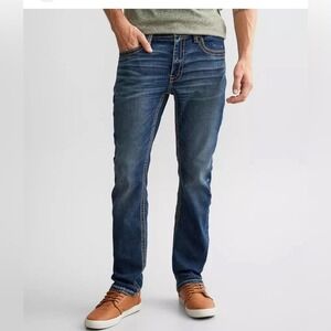 BKE Mason Slim Straight Dark Wash Jeans Mens 28x31 Coolmax grunge indie western